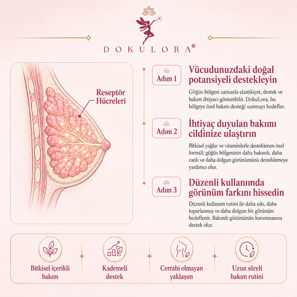 Dokulora® Collagen Göğüs Büyütme Bandı